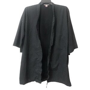 Victoria's Secret Black and‎ White Polka Dot Kimono